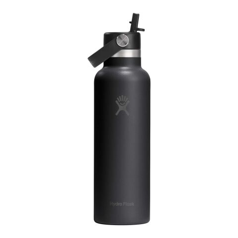 Hydro Flask Standard Mouth 621ml isolerad vattenflaska i rostfritt stål Svart