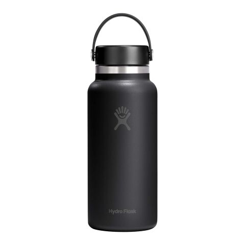 Hydro Flask Wide Mouth 946ml isolerad i rostfritt stål Svart