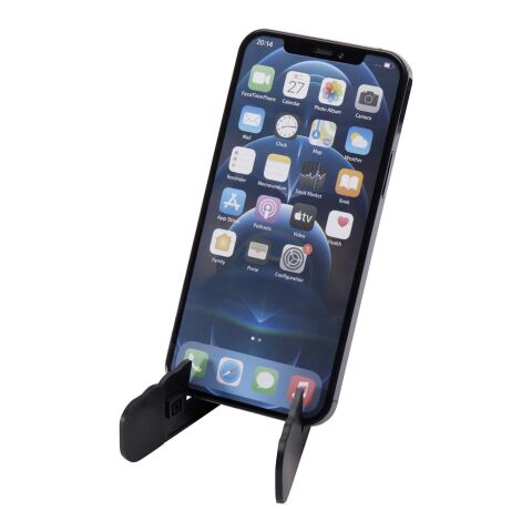 Buna vikbart ställ för surfplatta och telefon av återvunnen plast Standard | Svart | Inget reklamtryck | Inte tillgängligt | Inte tillgängligt