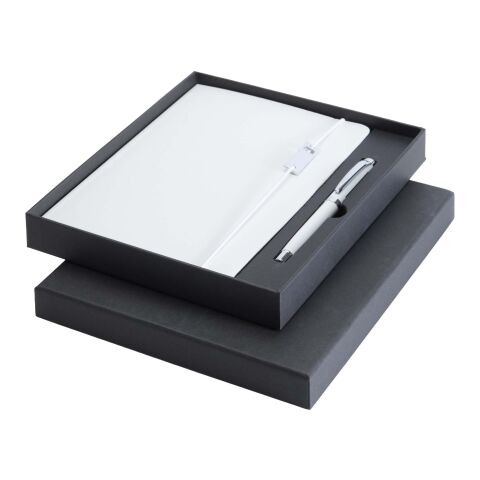 Legato Elegance A5 set med anteckningsbok med hårt omslag och kulpenna Standard | vit-vit | Inget reklamtryck | Inte tillgängligt | Inte tillgängligt