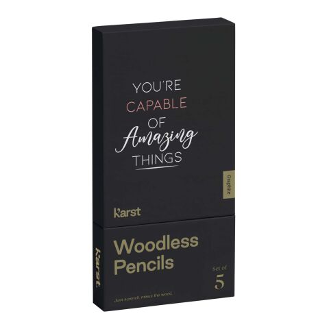 K&#039;arst® 5-pack 2B träfria grafitpennor Standard | Grå | Inget reklamtryck | Inte tillgängligt | Inte tillgängligt