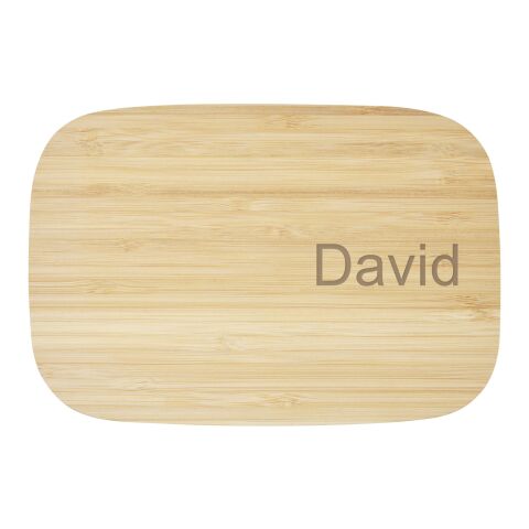 Tite lunchlåda i rostfritt stål med bambulock Standard | Natur-Silver | Inget reklamtryck | Inte tillgängligt | Inte tillgängligt