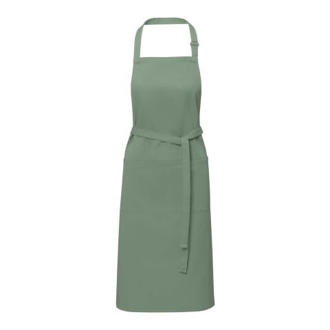 Andrea 240 g/m² förkläde med justerbar nackrem Ljunggrön