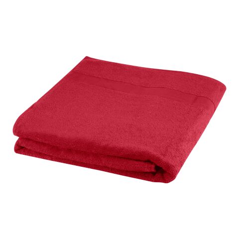 Evelyn badhandduk av 450 g/m² bomull, 100 x 180 cm Röd