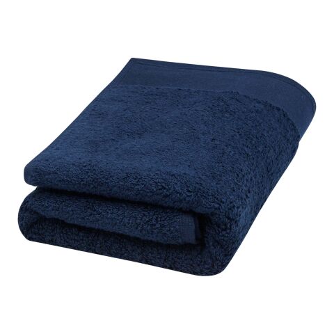 Nora badhandduk av 550 g/m² bomull, 50 x 100 cm Mörkblå | Inget reklamtryck | Inte tillgängligt | Inte tillgängligt | Inte tillgängligt