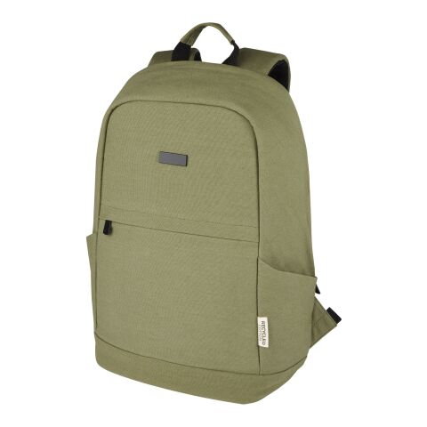 Joey stöldsäker 15,6 tums laptopväska av GRS-återvunnen canvas, 18 l Oliv