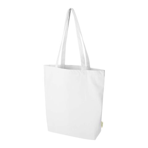 Odisha 180 g/m² tygväska av ekologiskt OCS-material med bred botten, 11 l  Standard | Vit | Inget reklamtryck | Inte tillgängligt | Inte tillgängligt | Inte tillgängligt