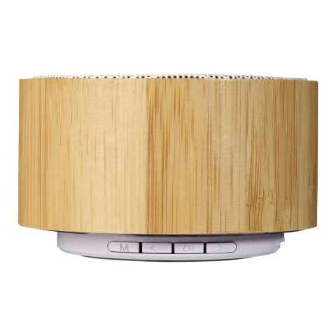 Cosmos Bluetooth® -högtalare i bambu Standard | Natur-Vit | Inget reklamtryck | Inte tillgängligt | Inte tillgängligt