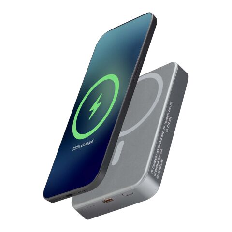 Avis 10 000 mAh magnetisk powerbank i RCS-återvunnet aluminium  Gun Metal CT