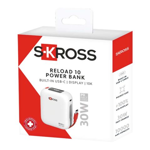SKROSS® Reload 10 000mAh powerbank vit