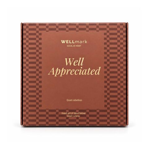 Wellmark Quite Rebellion 70 ml handtvål och 70 ml handkräm Rödbrun