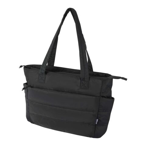 Puffer 15,6" laptoptote av återvunnen GRS, 18 l  Svart