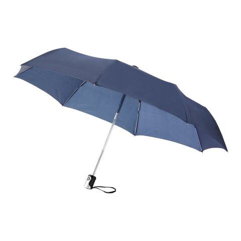 21.5" Alex 3-sektions automatisk paraply Marinblå