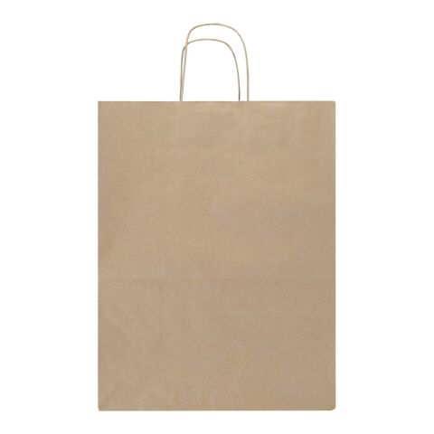 Kraft papperspåse 80–90 g/m2 med tvinnade handtag– 25 x 15 x 32 cm Kraftbrun | Inget reklamtryck | Inte tillgängligt | Inte tillgängligt