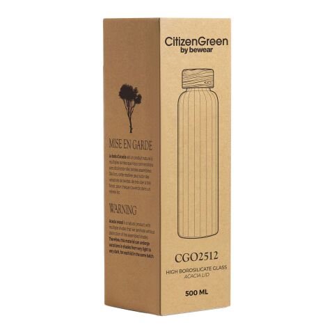 Citizen Green Purflow 550 ml vattenflaska i borosilikatglas  vit