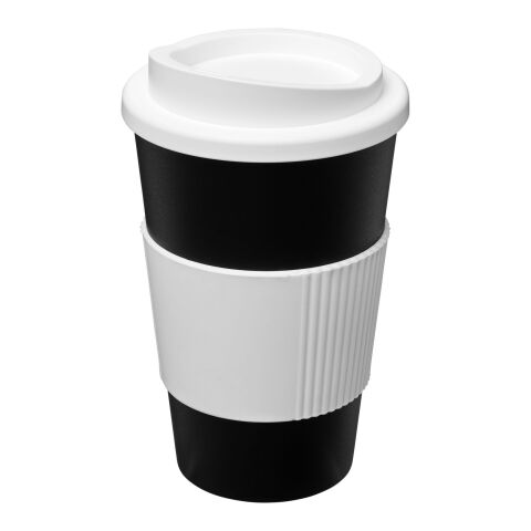 Americano® 350 ml termosmugg med handtag Svart-Vit | Inget reklamtryck | Inte tillgängligt | Inte tillgängligt