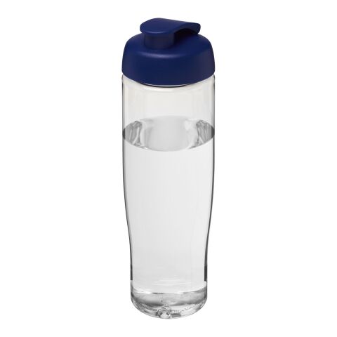 H2O Tempo® 700 ml sportflaska med uppfällbart lock Vit-Blå | Inget reklamtryck | Inte tillgängligt | Inte tillgängligt