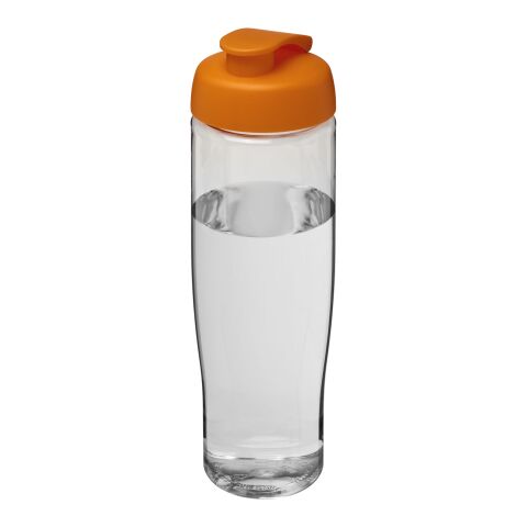 H2O Tempo® 700 ml sportflaska med uppfällbart lock Transparent-Orange | Inget reklamtryck | Inte tillgängligt | Inte tillgängligt