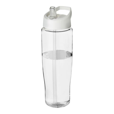 H2O Tempo® 700 ml sportflaska med piplock Transparent-Vit | Inget reklamtryck | Inte tillgängligt | Inte tillgängligt