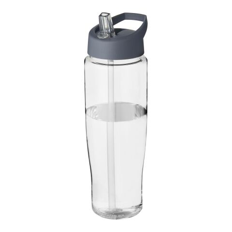 H2O Tempo® 700 ml sportflaska med piplock Transparent-Stormgrå