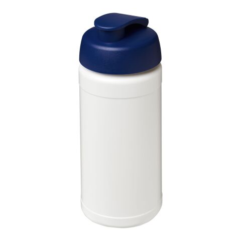 Baseline® Plus 500 ml sportflaska med uppfällbart lock Transparent-Blå | Inget reklamtryck | Inte tillgängligt | Inte tillgängligt