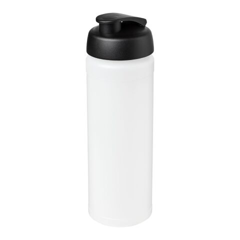 Baseline® Plus grip 750 ml sportflaska med uppfällbart lock Vit-Svart | Inget reklamtryck | Inte tillgängligt | Inte tillgängligt