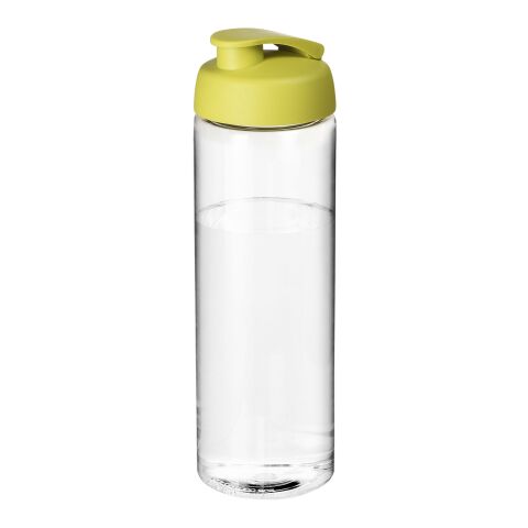 H2O Treble 850 ml sportflaska med uppfällbart lock Transparent-Limegrön | Inget reklamtryck | Inte tillgängligt | Inte tillgängligt