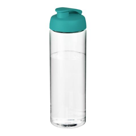 H2O Treble 850 ml sportflaska med uppfällbart lock Transparent klar-Aquablå