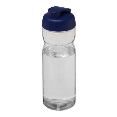 H2O Eco 650 ml sportflaska med uppfällbart lock Vit-Blå | Inget reklamtryck | Inte tillgängligt | Inte tillgängligt