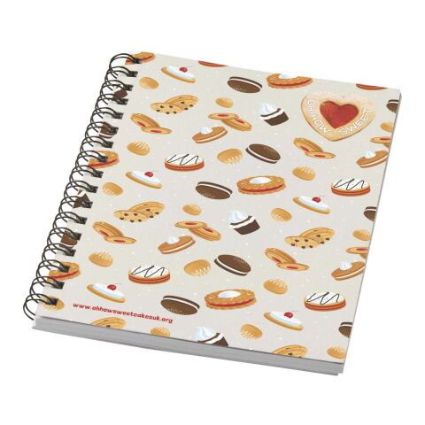 Desk-Mate® A6 spiralbunden anteckningsbok i färg Elfenbensvit | Inget reklamtryck | Inte tillgängligt | Inte tillgängligt