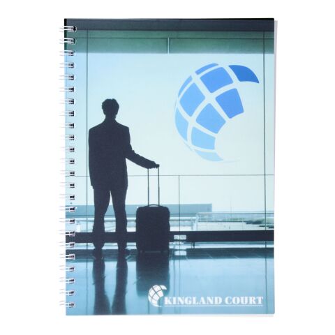 Desk-Mate® wire-o A5 anteckningsblock PP yttre vit | 50 pages | Inget reklamtryck | Inte tillgängligt | Inte tillgängligt