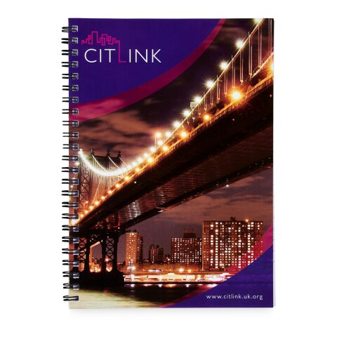 Desk-Mate® wire-o A5 anteckningsbok vit-svart | 50 pages | Inget reklamtryck | Inte tillgängligt | Inte tillgängligt