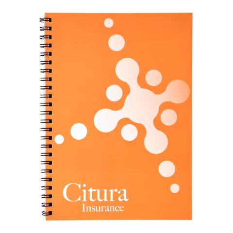 Desk-Mate® A4 anteckningsblock med syntetiskt omslag - blankt vit-svart | Inget reklamtryck | Inte tillgängligt | Inte tillgängligt