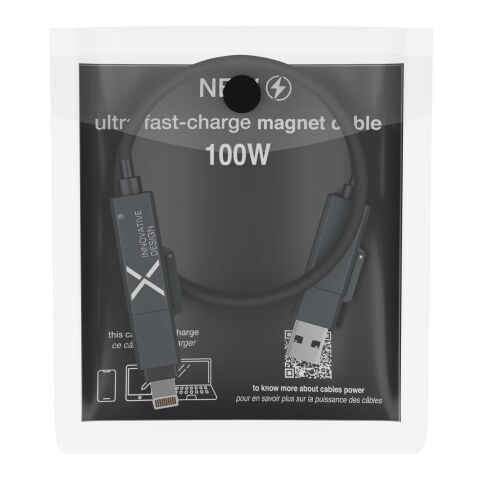 SCX.design C59 100 W laddningskabel av magnetiskt silikon Standard | Svart | Inget reklamtryck | Inte tillgängligt | Inte tillgängligt