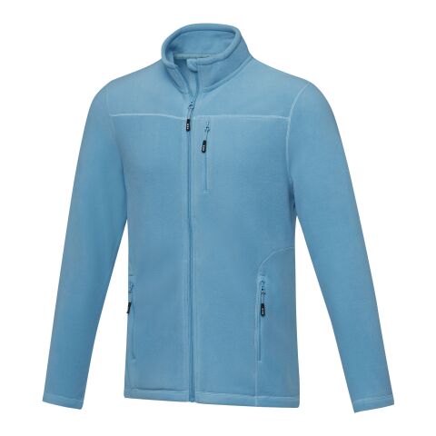 Amber herrjacka av återvunnen GRS-fleece med hel dragkedja NXT blå | 3XL