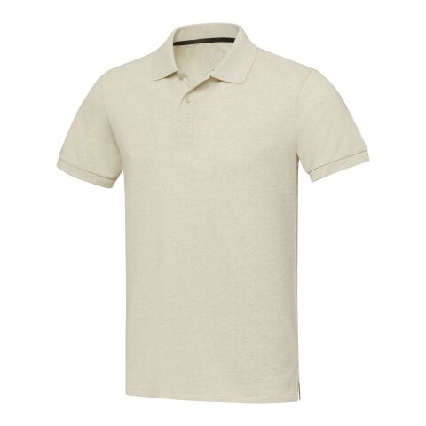 Emerald kortärmad unisex Aware™-återvunnen piké Oatmeal | XXS