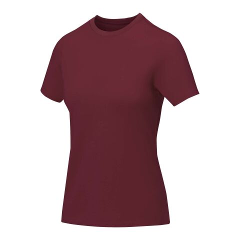 Nanaimo kortärmad T-shirt dam Djup vinröd | XXS