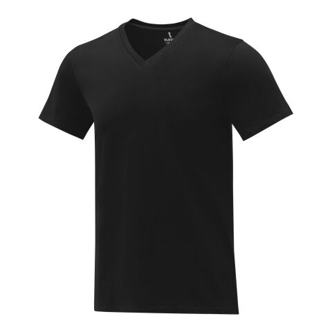 Somoto kortärmad V-ringad t-shirt till herr Svart | S