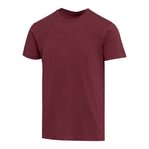 Balfour 200 g/m² kortärmad rundhalsad unisex-T-shirt av ekologiskt OCS-material Djup vinröd | L
