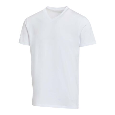Balfour 200 g/m² kortärmad v-ringad unisex-T-shirt av ekologiskt OCS-material Standard | Vit | XXL | Inget reklamtryck | Inte tillgängligt | Inte tillgängligt | Inte tillgängligt