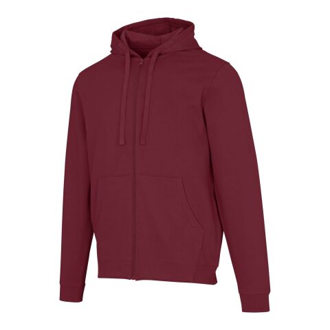 Jasper 280 g/m² unisex-huvtröja av återvunnet ekologiskt OCS-material Djup vinröd | L