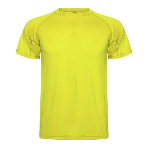 Montecarlo kortärmad sport-T-shirt för barn Fluor Yellow | 12