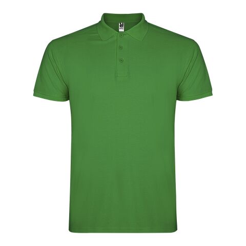 Star kortärmad pikétröja för barn Tropical Green | 11/12