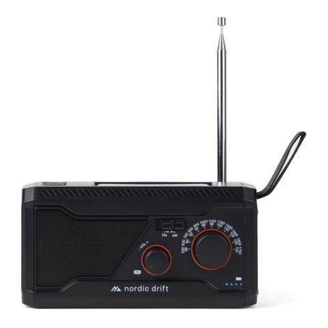 Nordic Drift Titan IPX4 multifunktionsradio 400 mAh svart | Inget reklamtryck | Inte tillgängligt | Inte tillgängligt