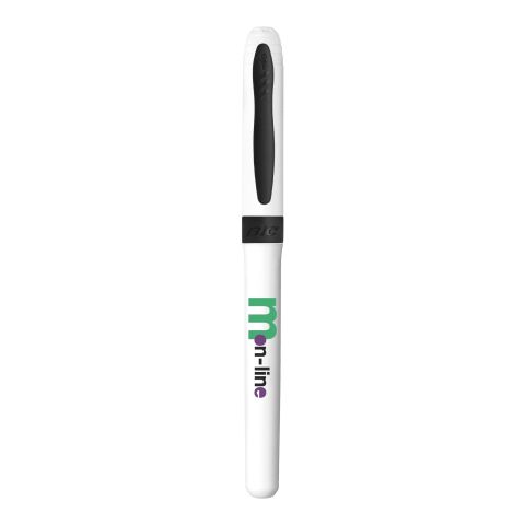 BIC® Mark-it Permanent Market Vit-Svart | 1-färgat Skärmtryck | Pennkropp-klips centrerad | 25.00 mm x 45.00 mm