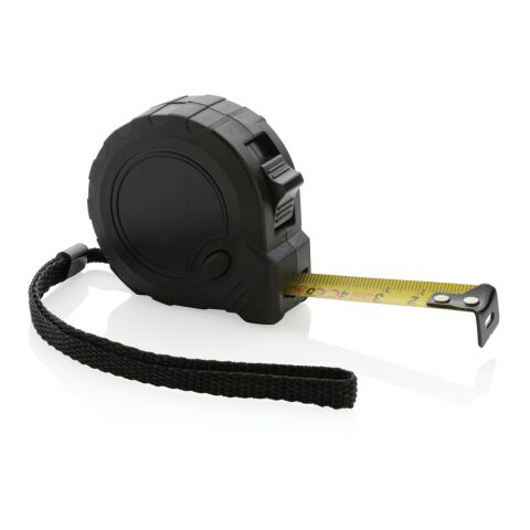 RCS återvunnen plast 3M/16mm måttband med stoppknapp svart | Inget reklamtryck | Inte tillgängligt | Inte tillgängligt