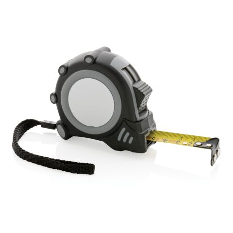 RCS återvunnen plast Grip 5M/19mm måttband grå-svart | Inget reklamtryck | Inte tillgängligt | Inte tillgängligt