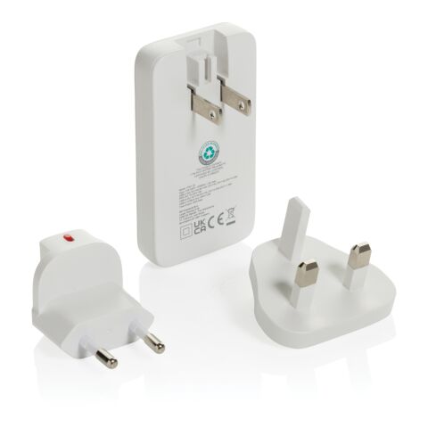 Fluxo RCS 65W platt GaN-laddare med universella kontakter Vit