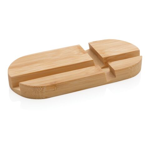 Bambuställ för surfplatta och mobil brun | Inget reklamtryck | Inte tillgängligt | Inte tillgängligt