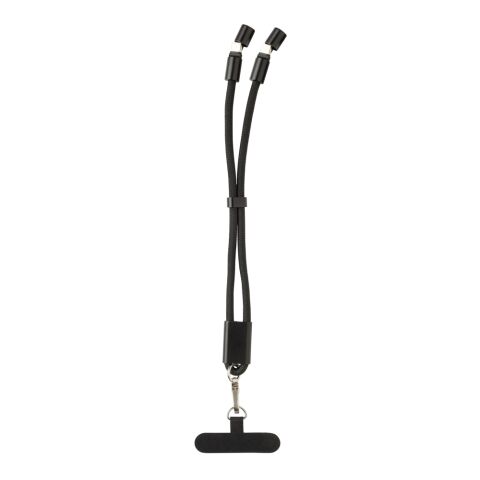 LoopAmp RCS RPET handledsrem för telefon med 60 W kabel svart | Inget reklamtryck | Inte tillgängligt | Inte tillgängligt